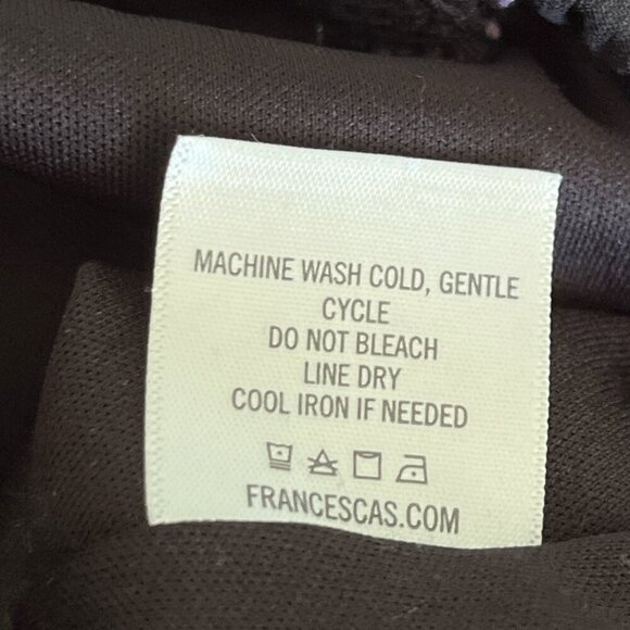 Blue Rain Womens Wrap Style Top Sz L Black Floral Sheer Poet Sleeve Dark Romance - Picture 9 of 11